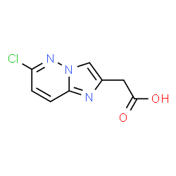 ChemSpider 2D Image | (6-Chloroimidazo[1,2-b]pyridazin-2-yl)acetic acid | C8H6ClN3O2