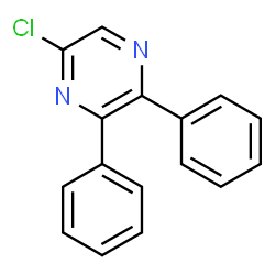 ChemSpider 2D Image | 5-Chloro-2,3-diphenylpyrazine | C16H11ClN2