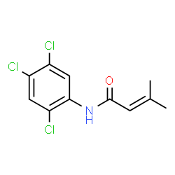 ChemSpider 2D Image | 3-Methyl-N-(2,4,5-trichlorophenyl)-2-butenamide | C11H10Cl3NO