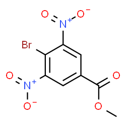 ChemSpider 2D Image | Methyl 4-bromo-3,5-dinitrobenzoate | C8H5BrN2O6