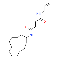 ChemSpider 2D Image | N-Allyl-N'-cyclododecylsuccinamide | C19H34N2O2