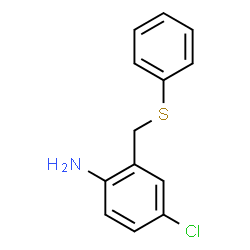 ChemSpider 2D Image | 4-Chloro-2-[(phenylsulfanyl)methyl]aniline | C13H12ClNS