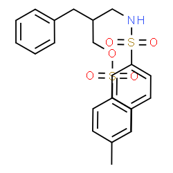 ChemSpider 2D Image | 2-Benzyl-3-{[(4-methylphenyl)sulfonyl]amino}propyl 4-methylbenzenesulfonate | C24H27NO5S2