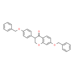 ChemSpider 2D Image | 7-(Benzyloxy)-3-[4-(benzyloxy)phenyl]-2,3-dihydro-4H-chromen-4-one | C29H24O4