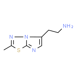 ChemSpider 2D Image | 2-(2-methylimidazo[2,1-b][1,3,4]thiadiazol-5-yl)ethanamine | C7H10N4S