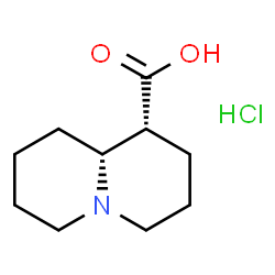 ChemSpider 2D Image | (1R,9aR)-octahydro-1H-quinolizine-1-carboxylic acid hydrochloride | C10H18ClNO2