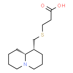 ChemSpider 2D Image | 3-[[(1R,9aR)-2,3,4,6,7,8,9,9a-octahydro-1H-quinolizin-1-yl]methylsulfanyl]propanoic acid | C13H23NO2S