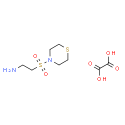 ChemSpider 2D Image | oxalic acid; 2-thiomorpholinosulfonylethanamine | C8H16N2O6S2