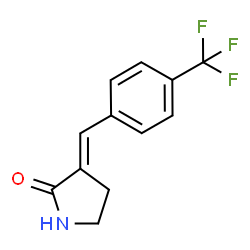 ChemSpider 2D Image | (3E)-3-[[4-(trifluoromethyl)phenyl]methylene]pyrrolidin-2-one | C12H10F3NO