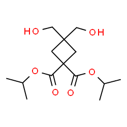 ChemSpider 2D Image | diisopropyl 3,3-bis(hydroxymethyl)cyclobutane-1,1-dicarboxylate | C14H24O6
