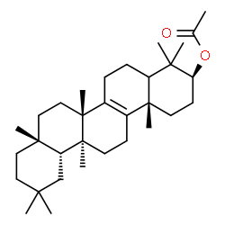 ChemSpider 2D Image | (3S,6bS,8aR,12aR,12bS,14bS)-4,4,6b,8a,11,11,12b,14b-Octamethyl-1,2,3,4,4a,5,6,6b,7,8,8a,9,10,11,12,12a,12b,13,14,14b-icosahydro-3-picenyl acetate | C32H52O2