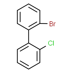 ChemSpider 2D Image | 2-Bromo-2'-chlorobiphenyl | C12H8BrCl