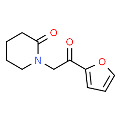 ChemSpider 2D Image | 1-[2-(2-Furyl)-2-oxoethyl]-2-piperidinone | C11H13NO3