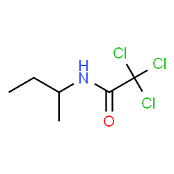 ChemSpider 2D Image | N-sec-Butyl-2,2,2-trichloroacetamide | C6H10Cl3NO