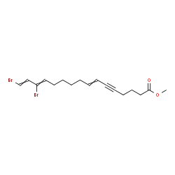 ChemSpider 2D Image | Methyl 14,16-dibromo-7,13,15-hexadecatrien-5-ynoate | C17H22Br2O2