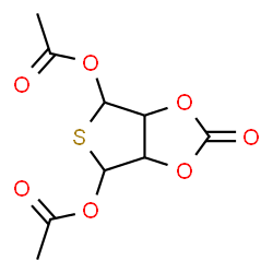 ChemSpider 2D Image | 2-Oxotetrahydrothieno[3,4-d][1,3]dioxole-4,6-diyl diacetate | C9H10O7S