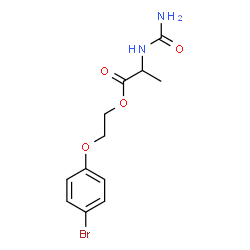 ChemSpider 2D Image | 2-(4-Bromophenoxy)ethyl N-carbamoylalaninate | C12H15BrN2O4
