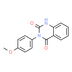 ChemSpider 2D Image | 3-(4-Methoxyphenyl)-2,4(1H,3H)-quinazolinedione | C15H12N2O3