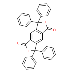 ChemSpider 2D Image | 3,3,7,7-Tetraphenyl-3,7-dihydro-1H,5H-furo[3,4-f][2]benzofuran-1,5-dione | C34H22O4