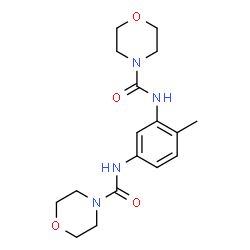 ChemSpider 2D Image | N,N'-(4-Methyl-1,3-phenylene)di(4-morpholinecarboxamide) | C17H24N4O4