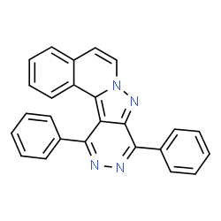 ChemSpider 2D Image | 9,12-Diphenylpyridazino[4',5':3,4]pyrazolo[5,1-a]isoquinoline | C25H16N4