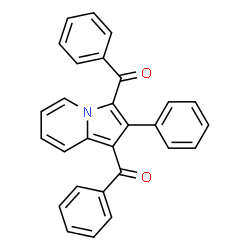 ChemSpider 2D Image | (2-Phenyl-1,3-indolizinediyl)bis(phenylmethanone) | C28H19NO2