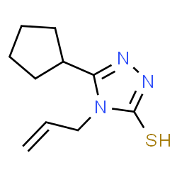 ChemSpider 2D Image | 4-Allyl-5-cyclopentyl-2,4-dihydro-3H-1,2,4-triazole-3-thione | C10H15N3S