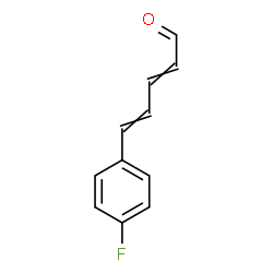ChemSpider 2D Image | 5-(4-Fluorophenyl)-2,4-pentadienal | C11H9FO