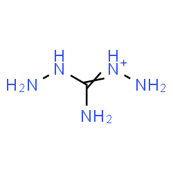 ChemSpider 2D Image | [Amino(hydrazino)methylene]hydrazinium | CH8N5