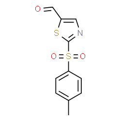 ChemSpider 2D Image | 2-[(4-Methylphenyl)sulfonyl]-1,3-thiazole-5-carbaldehyde | C11H9NO3S2