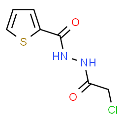 ChemSpider 2D Image | N'-(Chloroacetyl)-2-thiophenecarbohydrazide | C7H7ClN2O2S