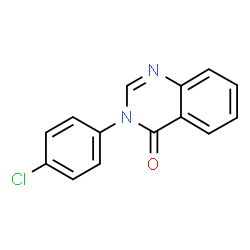 ChemSpider 2D Image | 3-(4-Chlorophenyl)-4(3H)-quinazolinone | C14H9ClN2O