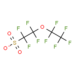 ChemSpider 2D Image | 1,1,2,2-Tetrafluoro-2-(pentafluoroethoxy)ethanesulfonate | C4F9O4S