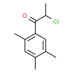 ChemSpider 2D Image | 2-Chloro-1-(2,4,5-trimethylphenyl)-1-propanone | C12H15ClO