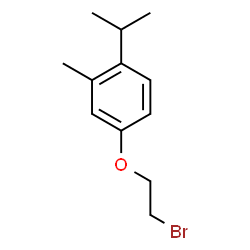 ChemSpider 2D Image | 2-bromoethyl 4-isopropyl-3-methylphenyl ether | C12H17BrO