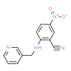 ChemSpider 2D Image | 5-Nitro-2-[(3-pyridinylmethyl)amino]benzonitrile | C13H10N4O2