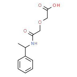 ChemSpider 2D Image | {2-Oxo-2-[(1-phenylethyl)amino]ethoxy}acetic acid | C12H15NO4