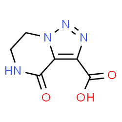 ChemSpider 2D Image | 4-Oxo-4,5,6,7-tetrahydro[1,2,3]triazolo[1,5-a]pyrazine-3-carboxylic acid | C6H6N4O3