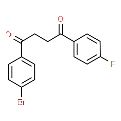 ChemSpider 2D Image | 1-(4-Bromophenyl)-4-(4-fluorophenyl)-1,4-butanedione | C16H12BrFO2