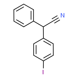 ChemSpider 2D Image | (4-Iodophenyl)(phenyl)acetonitrile | C14H10IN