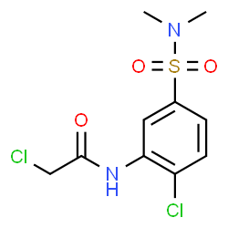 ChemSpider 2D Image | 2-Chloro-N-(2-chloro-5-dimethylsulfamoyl-phenyl)-acetamide | C10H12Cl2N2O3S