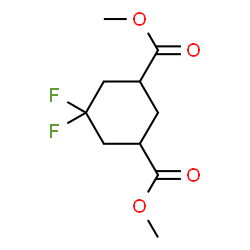 ChemSpider 2D Image | Dimethyl 5,5-difluoro-1,3-cyclohexanedicarboxylate | C10H14F2O4