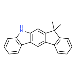 ChemSpider 2D Image | 7,7-Dimethyl-5,7-dihydroindeno[2,1-b]carbazole | C21H17N