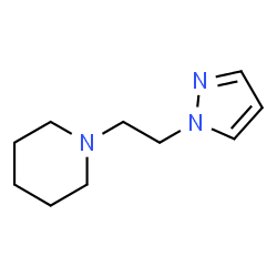 ChemSpider 2D Image | 1-(2-(1H-Pyrazol-1-yl)ethyl)piperidine | C10H17N3