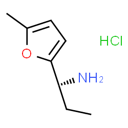 ChemSpider 2D Image | (R)-1-(5-methylfuran-2-yl)propan-1-amine hydrochloride | C8H14ClNO