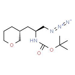 ChemSpider 2D Image | 2-Methyl-2-propanyl {(2S)-1-azido-3-[(3R)-tetrahydro-2H-pyran-3-yl]-2-propanyl}carbamate | C13H24N4O3