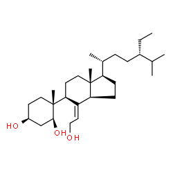 ChemSpider 2D Image | (1S,3S,4R)-4-[(1R,3aR,4Z,5S,7aR)-1-[(2R,5S)-5-Ethyl-6-methyl-2-heptanyl]-4-(2-hydroxyethylidene)-7a-methyloctahydro-1H-inden-5-yl]-4-methyl-1,3-cyclohexanediol | C29H52O3