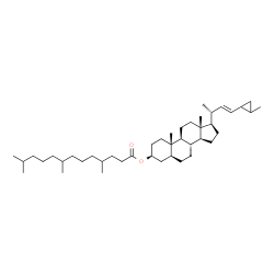ChemSpider 2D Image | (3beta,5alpha,22E)-24,26-Cyclocholest-22-en-3-yl 4,8,12-trimethyltridecanoate | C43H74O2
