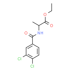 ChemSpider 2D Image | Ethyl N-(3,4-dichlorobenzoyl)alaninate | C12H13Cl2NO3
