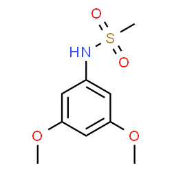 ChemSpider 2D Image | N-(3,5-Dimethoxyphenyl)methanesulfonamide | C9H13NO4S